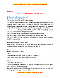 Giáo án Ôn tập và tự đánh giá giữa học kì 2 (2024) Cánh diều