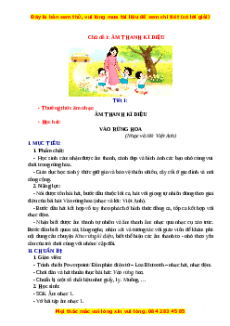 Giáo án Âm nhạc lớp 1 Kết nối tri thức (năng lực số)