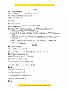 Đề thi giữa kì 1 Toán 8 năm 2023 - Đề 59