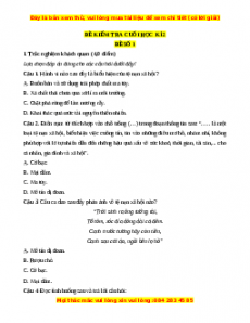 Đề thi cuối kì 2 GDCD 7 Chân trời sáng tạo (Đề 1)