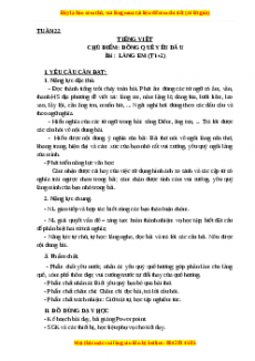 Giáo án Làng em  (T1+2) Tiếng việt 3 Cánh diều