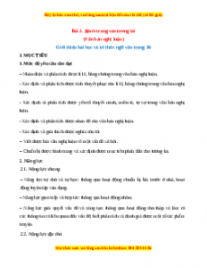 Giáo án Hành trang vào tương lai (2024) Chân trời sáng tạo