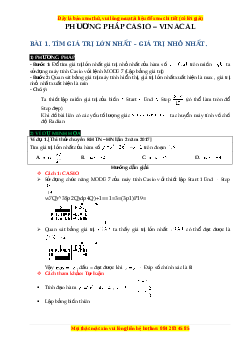 Kỹ thuật sử dụng máy tính cầm tay hỗ trợ giải đề thi Toán tốt nghiệp THPT năm 2023 - thầy Khánh