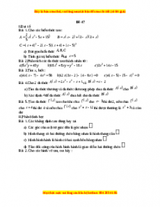 Đề thi giữa kì 1 Toán 8 năm 2023 - Đề 47