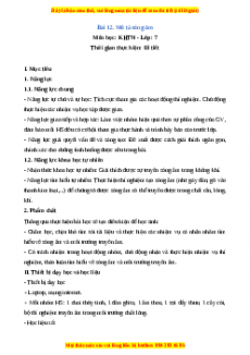 Giáo án Bài 12 Vật lí 7 Chân trời sáng tạo (2024): Mô tả sóng âm