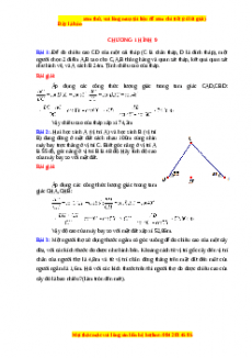 Các bài toán thực tế ôn vào 10 Hình học (tặng kèm)