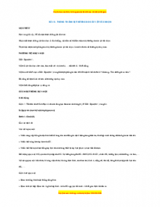 Giáo án Đạo đức 1 Cánh diều Phòng tránh bị thương do các vật sắc nhọn