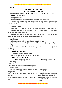 Giáo án HĐTN lớp 3 Tuần 11 Cánh diều: Báo tường về chủ đề nhớ ơn thầy cô