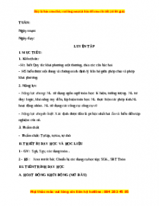 Giáo án Luyện tập trang 15, 16 Toán 9 Học kì 1