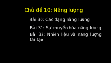 Giáo án powerpoint Các dạng năng lượng | Cánh diều KHTN 6