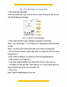 Lý thuyết Bài 3: Trao đổi thông tin trên mạng xã hội