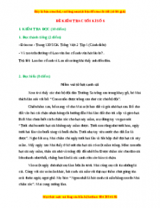 Đề thi cuối kì 1 Tiếng Việt lớp 2 Cánh diều (Đề 6)