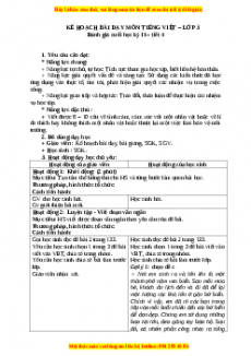 Giáo án Ôn tập đánh giá cuối kỳ II (Tiết 4) Tiếng việt 3 Chân trời sáng tạo