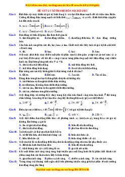Đề thi thử Vật lí Sở Thanh Hóa năm 2023
