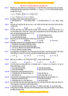 Đề thi thử Vật lí Sở Thanh Hóa năm 2023