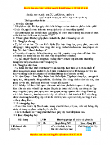Giáo án Giới thiệu chương trình - Trò chơi "Nhanh lên bạn ơi" Gdtc 3 Chân trời sáng tạo