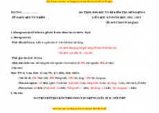 Bộ đề thi giữa kì 2 KHTN 6 Chân trời sáng tạo (nối tiếp)