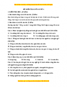 Đề thi giữa kì 2 Tiếng Việt lớp 5 năm 2023 (Đề 4)