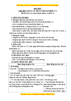 Giáo án Đạo đức 3 Kết nối tri thức Bài 06: Tích cực hoàn thành nhiệm vụ (Tiết 1)