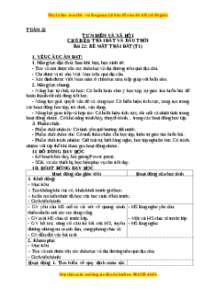 Giáo án Tự nhiên và xã hội 3 Cánh diều Bài 22: Bề mặt trái đất