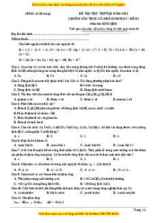 Đề thi THPT Quốc Gia Hóa năm 2023 Megabook - Đề 1