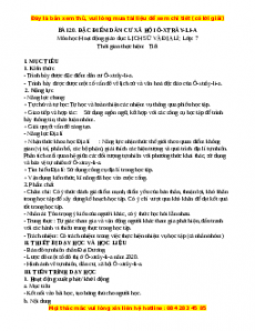 Giáo án Bài 20 Địa lí 7 Chân trời sáng tạo (2024): Đặc điểm dân cư, xã hội Ô- xtrây-li-a