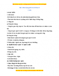 Giáo án Tin học 7 Cánh diều Chủ đề E Bài 4: Định dạng hiển thị dữ liệu số