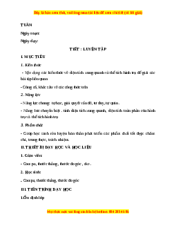 Giáo án Luyện tập trang 111, 112, 113 Toán 9 Học kì 2