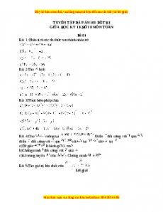 Đề thi giữa kì 1 Toán 8 năm 2023 - Đề 1