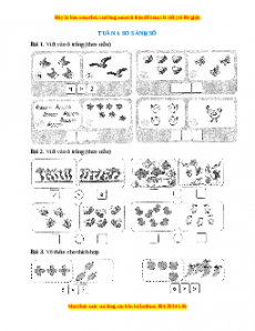 Bài tập cuối tuần Toán lớp 1 Tuần 4 Kết nối tri thức (có lời giải)