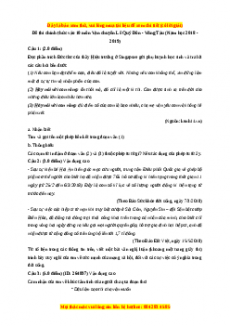 Đề thi tuyển sinh chính thức vào 10 môn Ngữ Văn năm 2018 - 2019 có đáp án - THPT chuyên Lê Quý Đôn - Vũng Tàu