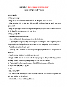 Giáo án Tiếng việt 1 Chân trời sáng tạo Bạn cùng học cùng chơi