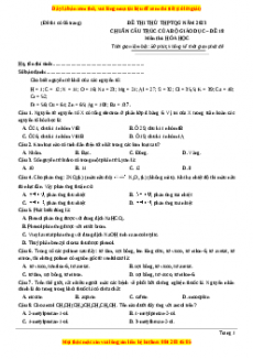 Đề thi THPT Quốc Gia Hóa năm 2023 Megabook - Đề 18