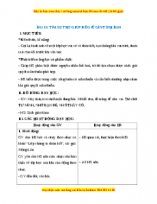 Giáo án Tìm sự trợ giúp để giữ gìn tình bạn Hoạt động trải nghiệm 2 Kết nối tri thức