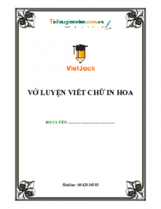 Vở luyện viết chữ in hoa