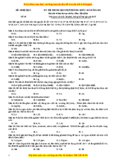Bộ 30 đề thi thử THPTQG môn Hóa học năm 2023 - GV Nguyễn Minh Tuấn có đáp án( Đề 7)