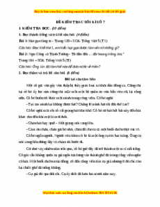 Đề thi cuối kì 1 Tiếng Việt lớp 5 năm 2023 (Đề 7)