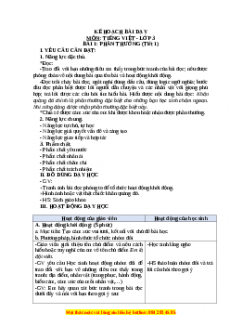 Giáo án Phần thưởng Tiếng việt 3 Chân trời sáng tạo