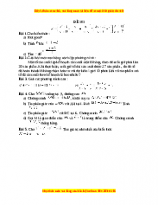Đề thi giữa kì 2 Toán 8 năm 2023 - Đề 101