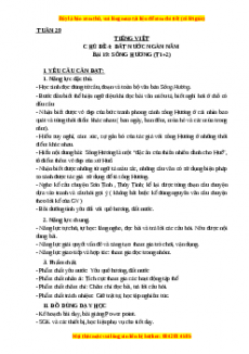 Giáo án Sông Hương (T1+2) Tiếng việt 3 Kết nối tri thức