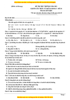 Đề thi THPT Quốc Gia Hóa năm 2023 Megabook - Đề 20
