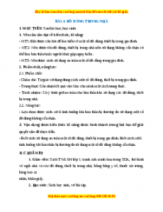 Giáo án TNXH 1 Chân trời sáng tạo Đồ dùng trong nhà