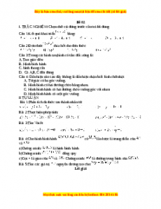 Đề thi giữa kì 1 Toán 8 năm 2023 - Đề 2