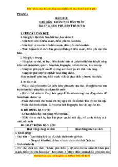 Giáo án Đạo đức 3 Kết nối tri thức Bài 07: Khám phá bản thân (Tiết 4)