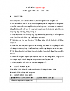 Giáo án Trung thu Tiếng việt lớp 1 Chân trời sáng tạo