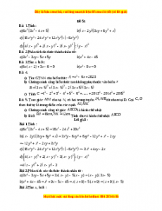 Đề thi giữa kì 1 Toán 8 năm 2023 - Đề 51