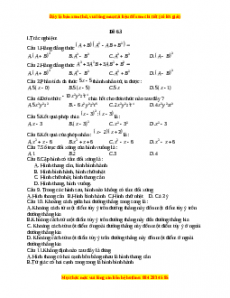 Đề thi giữa kì 1 Toán 8 năm 2023 - Đề 63