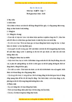 Giáo án Bài 10 Vật lí 7 Chân trời sáng tạo (2024): Đo tốc độ