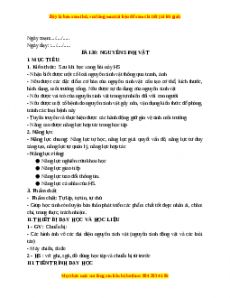 Giáo án Bài 30 KHTN 6 Kết nối tri thức (2024): Nguyên sinh vật