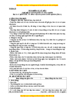 Giáo án Tự nhiên và xã hội 3 Kết nối tri thức Bài 21: Chăm sóc và bảo vệ cơ quan tuần hoàn